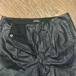 Express Black Leather Pants